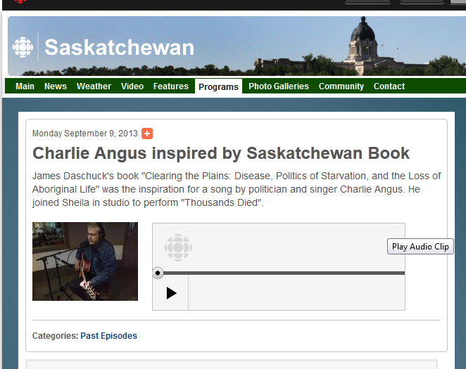 Charlie Angus on CBC Charlie Angus on CBC